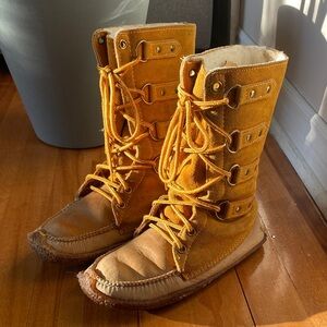 Mocassins La Mauricienne en cuir Québec mocassins La Mauricienne leather